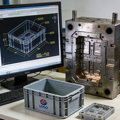 China Customized Injection Moulding For Plastic Crate