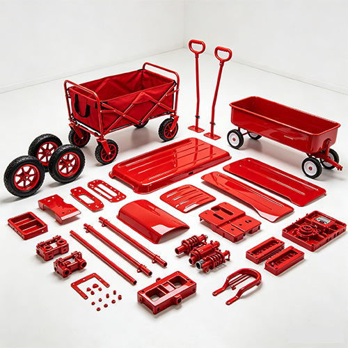 Custom Red Wagon Parts Molding