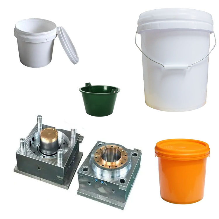 Injection bucket moulding
