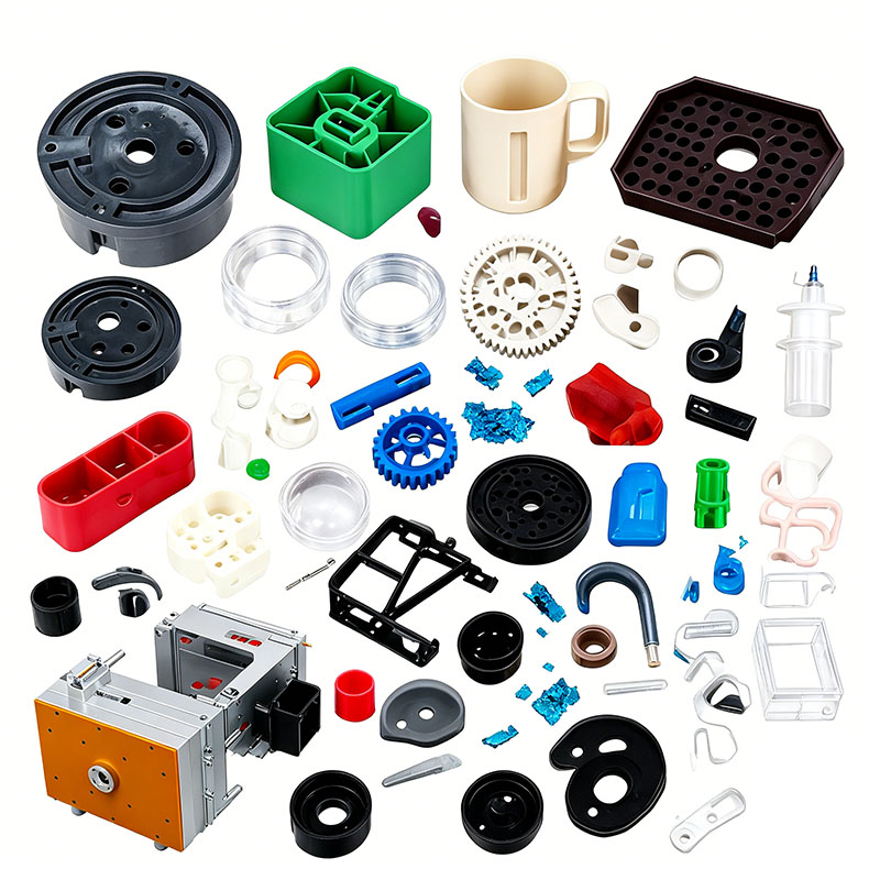 Injection molded plastic parts moulding