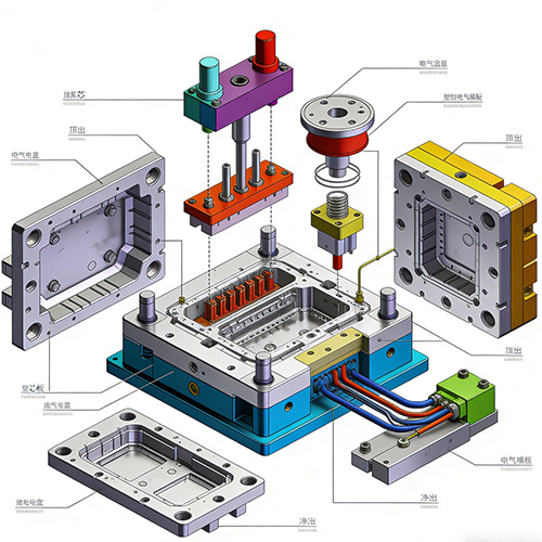 Injection-Plastic-Electrical-Box-Moulding