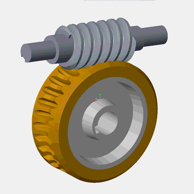 Worm gear injection moulding